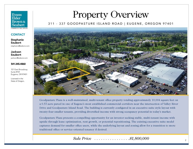 313-337 Goodpasture Island Rd, Eugene, OR à vendre - Photo du bâtiment - Image 3 de 22