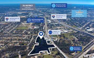 599 S Mays St, Round Rock, TX - Aérien  Vue de la carte - Image1