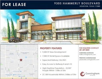 Plus de détails pour 9305 Hammerly Blvd, Houston, TX - Commerce de détail à louer
