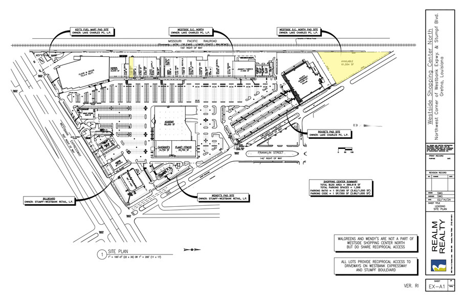 91 Westbank Expy, Gretna, LA à louer - Plan de site - Image 2 de 2