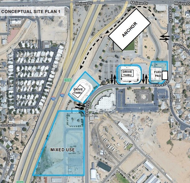SEQ Mojave Dr & I-15, Victorville, CA for lease - Site Plan - Image 1 of 2