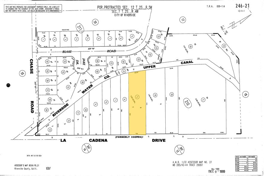 695 W La Cadena, Riverside, CA à vendre - Plan cadastral - Image 3 de 5