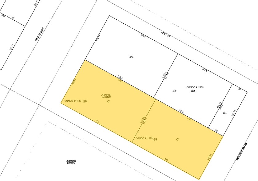 215 W 90th St, New York, NY à vendre - Plan cadastral - Image 1 de 1