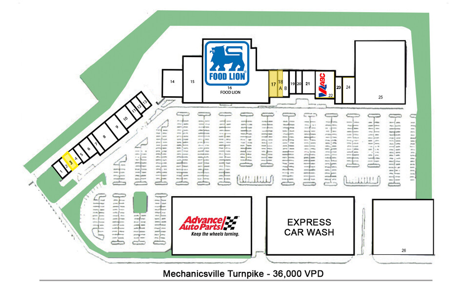 3025-3135 Mechanicsville Pike, Richmond, VA for lease - Site Plan - Image 2 of 3