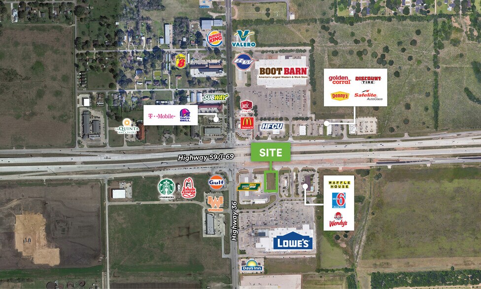 Highway 59, Rosenberg, TX à vendre - Aérien - Image 2 de 4