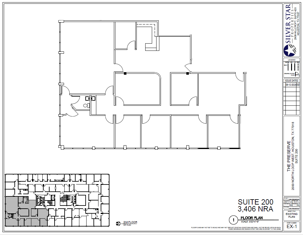 2000 N Loop Fwy W, Houston, TX à louer Plan d  tage- Image 1 de 1