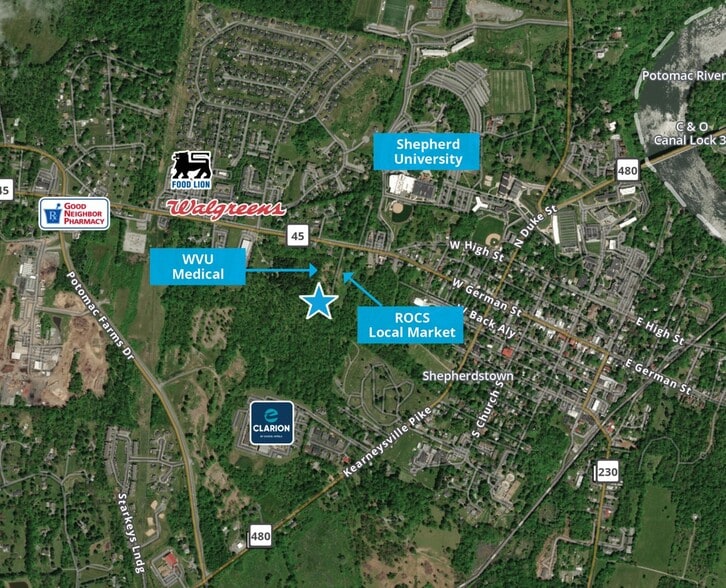 100 MacLaine Way, Shepherdstown, WV à vendre - Aérien - Image 3 de 4