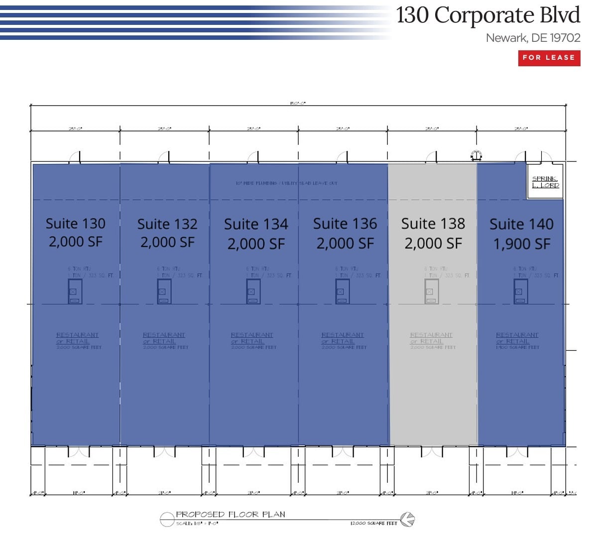 130 Corporate Blvd, Newark, DE for lease Floor Plan- Image 1 of 1
