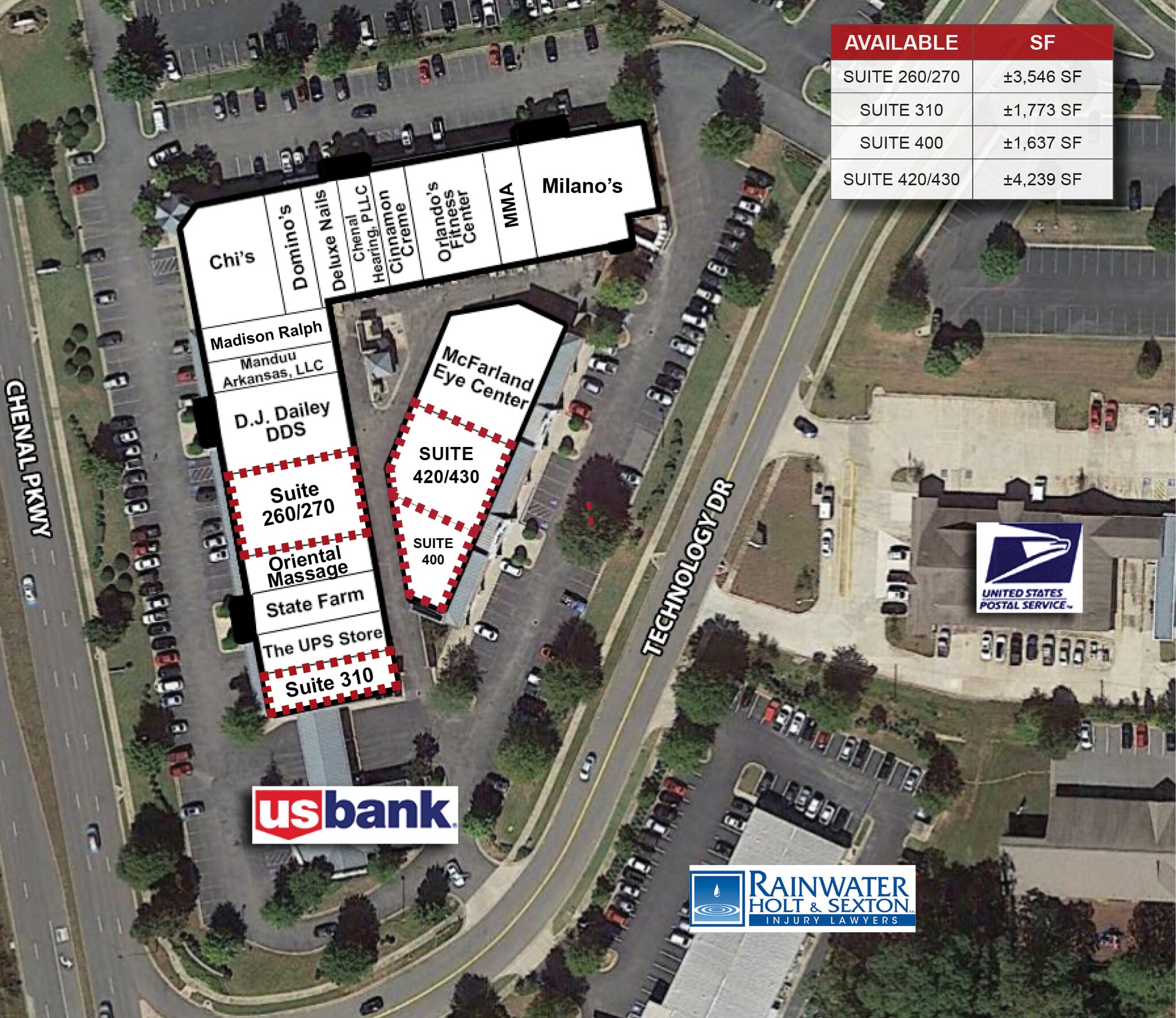 17200 Chenal Pky, Little Rock, AR for lease Site Plan- Image 1 of 2