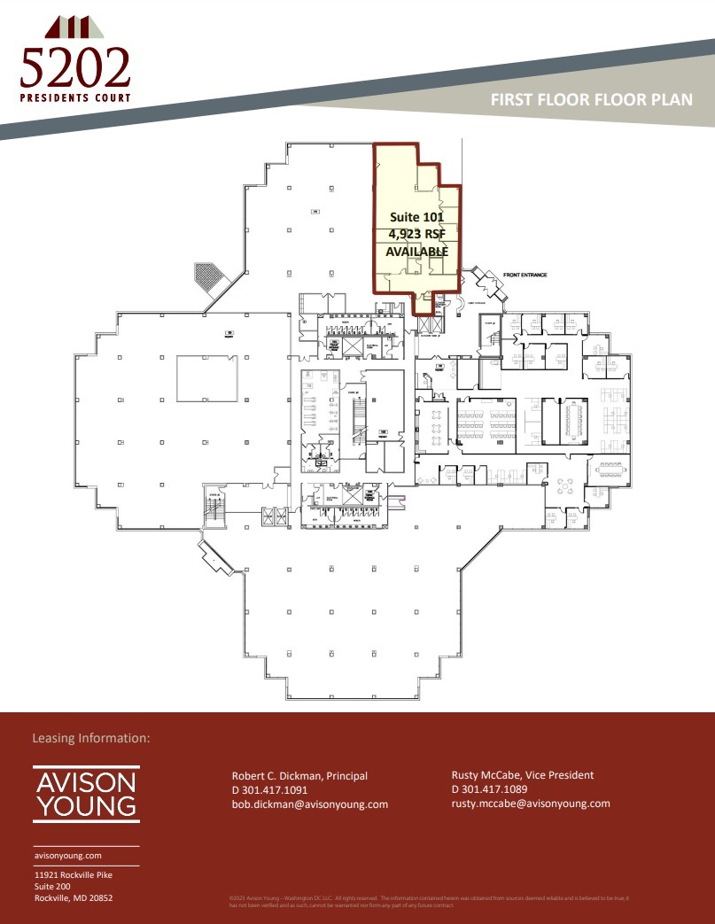 5202 Presidents Ct, Frederick, MD for lease Floor Plan- Image 1 of 1