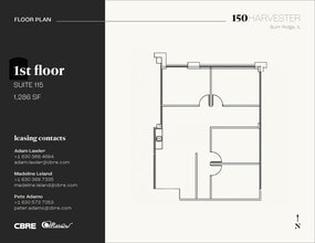 150 Harvester Dr, Burr Ridge, IL for lease Floor Plan- Image 1 of 1