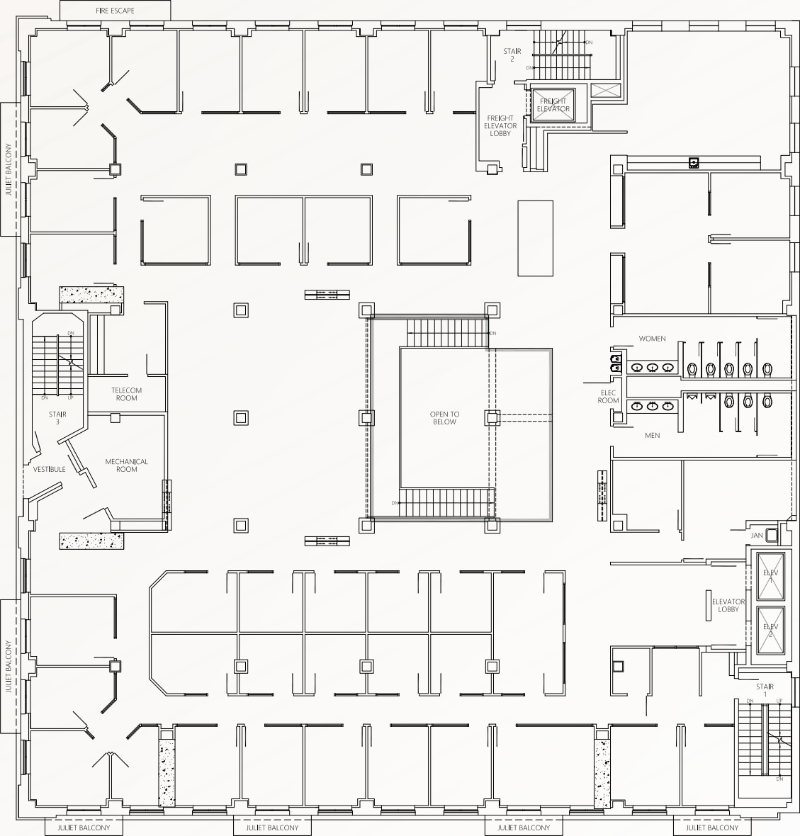 720 California St, San Francisco, CA à louer Plan d’étage- Image 1 de 1