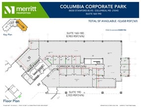 8830 Stanford Blvd, Columbia, MD à louer Plan d’étage- Image 2 de 2