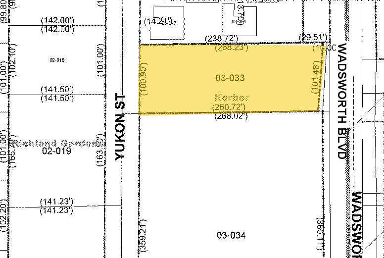 999 S Wadsworth Blvd, Denver, CO for lease - Plat Map - Image 2 of 3