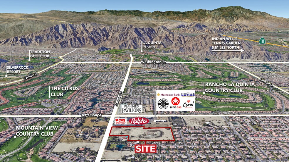 Avenue 50, Indio, CA à vendre - Aérien - Image 2 de 5