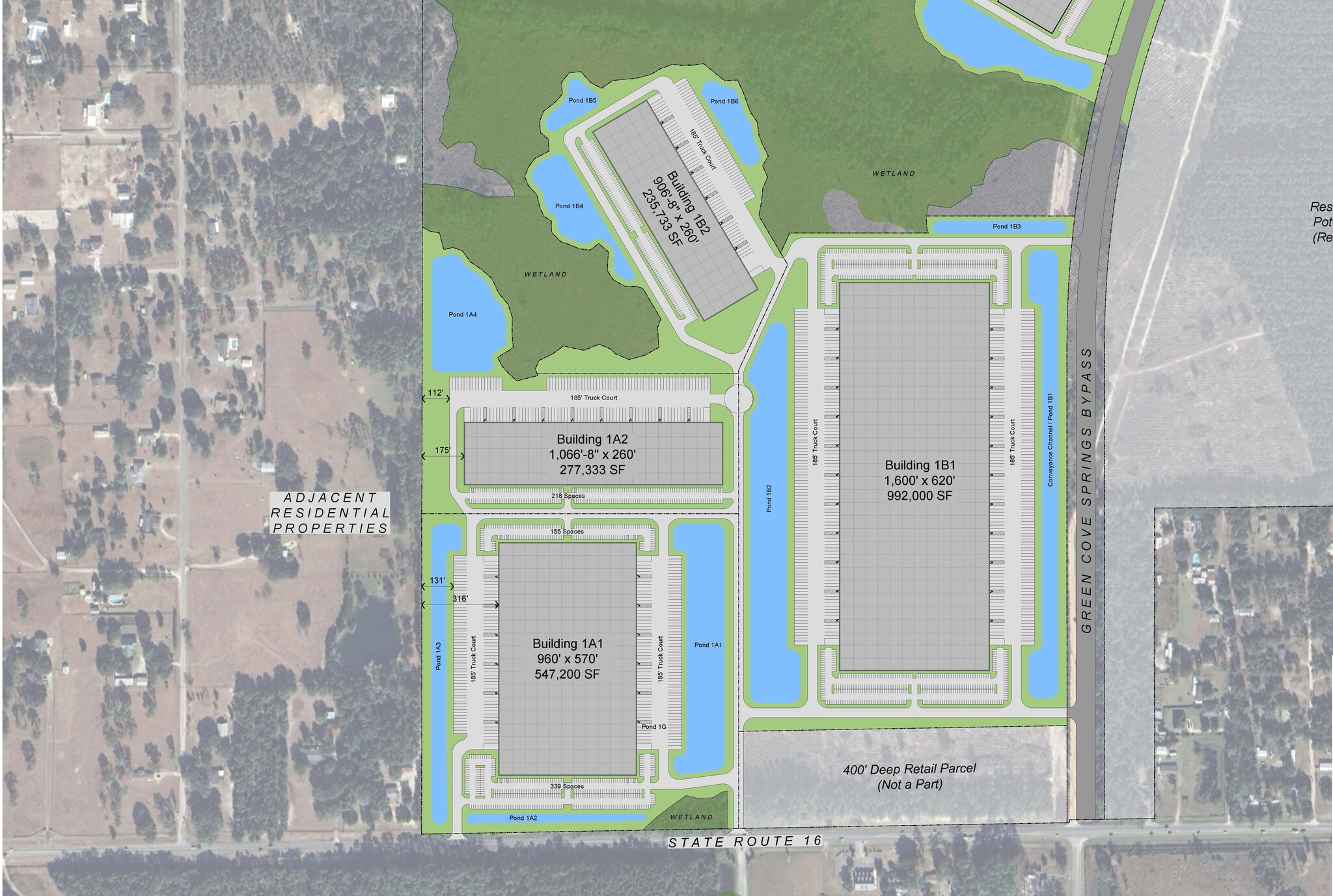Chesser Rd, Green Cove Springs, FL à louer Plan de site- Image 1 de 3