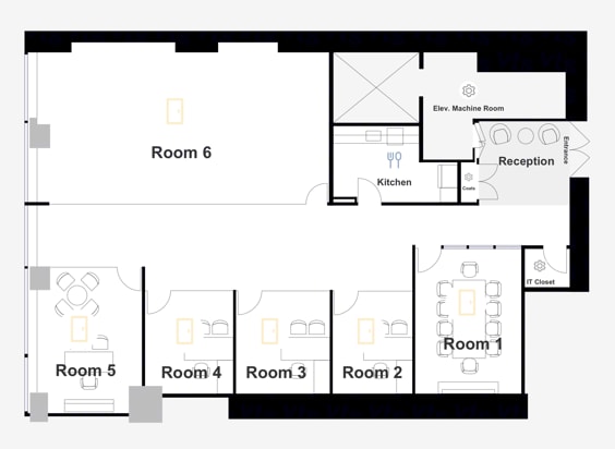 721-725 5th Ave, New York, NY à louer Plan d’étage- Image 1 de 3