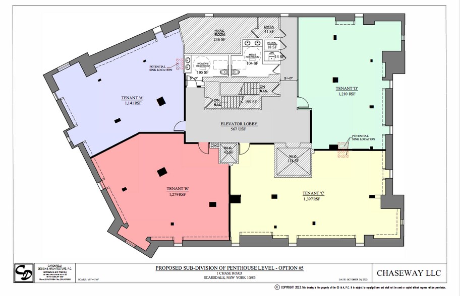 1 Chase Rd, Scarsdale, NY à louer - Plan d’étage - Image 2 de 6