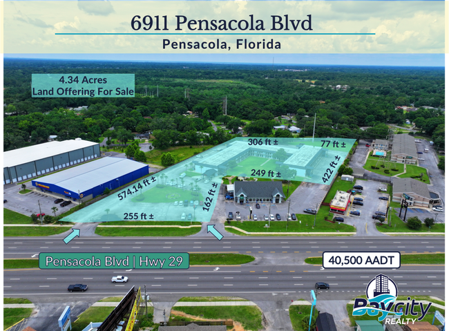 Plus de détails pour 6911 Pensacola Blvd, Pensacola, FL - Services hôteliers à vendre