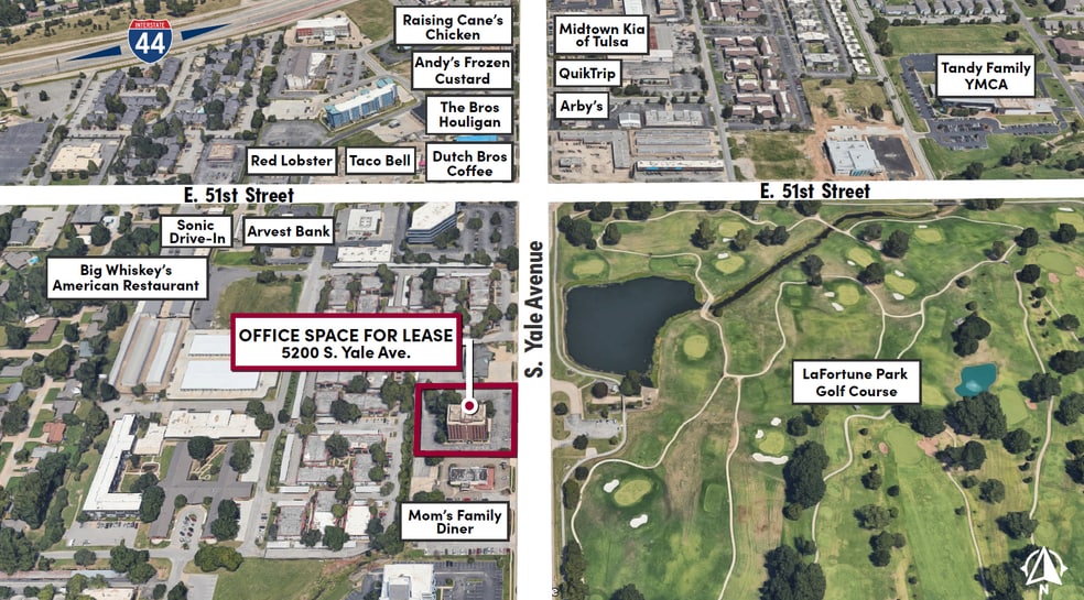 5200 S Yale Ave, Tulsa, OK for lease - Aerial - Image 3 of 32