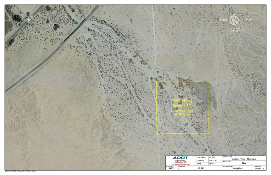 S of U.S. Hwy 95 on the East Side of the Avenue 12, Yuma, AZ for sale - Primary Photo - Image 1 of 3