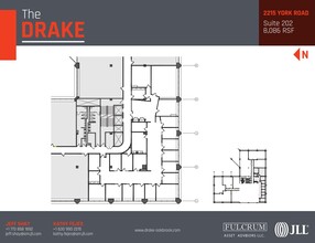 2211-2215 S York Rd, Oak Brook, IL à louer Plan d’étage- Image 1 de 1