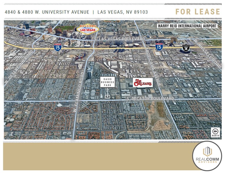 4840 W University Ave, Las Vegas, NV à louer - Aérien - Image 3 de 6