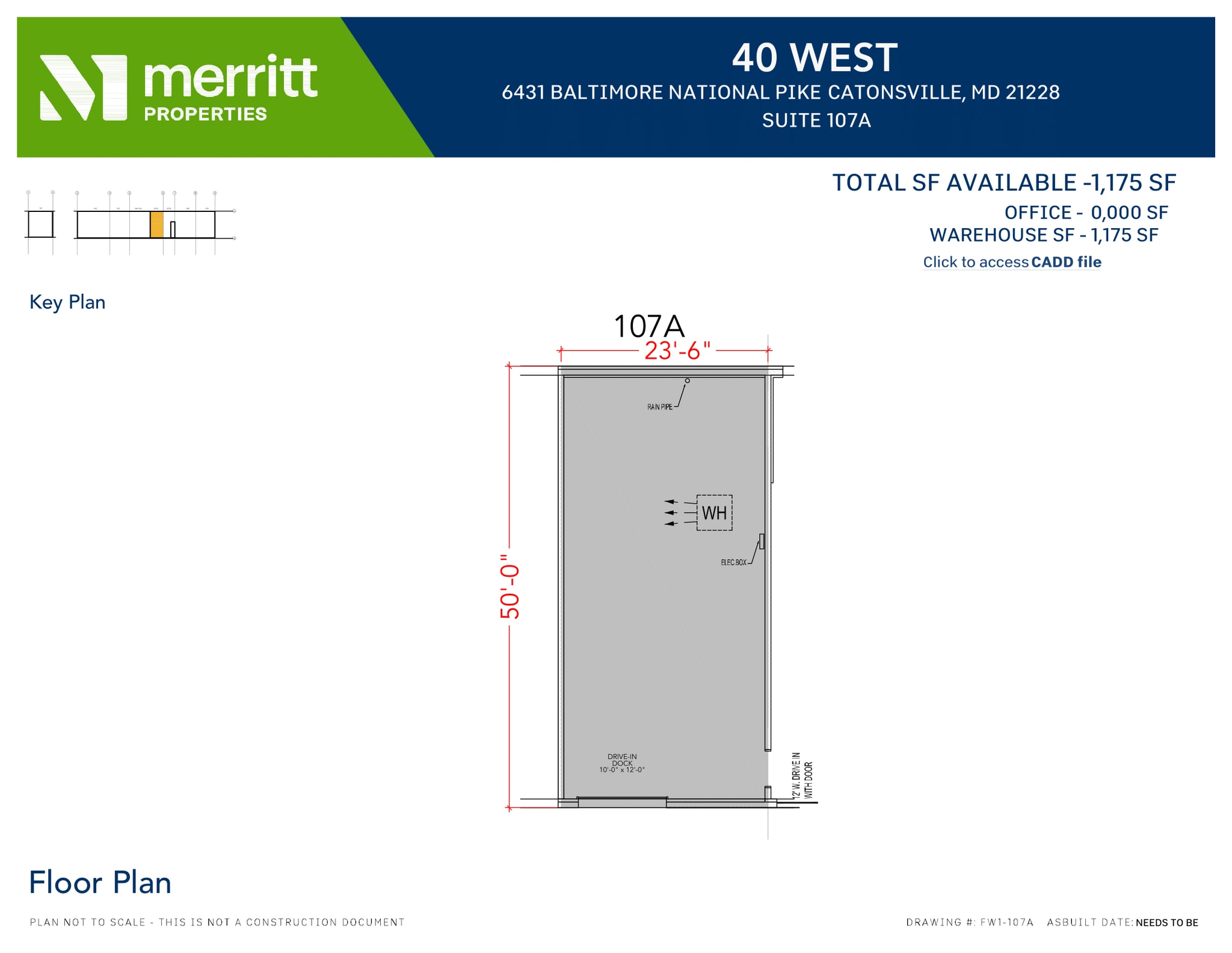6431 Baltimore National Pike, Baltimore, MD for lease Floor Plan- Image 1 of 1