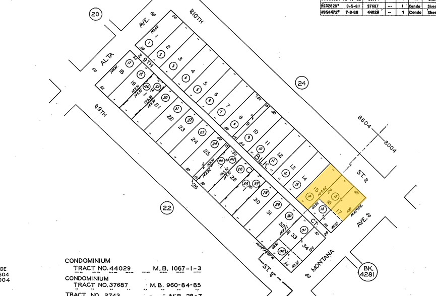 923-931 Montana Ave, Santa Monica, CA à louer - Plan cadastral - Image 2 de 34