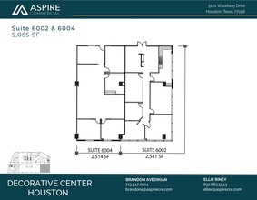 5120 Woodway Dr, Houston, TX à louer Plan d’étage- Image 2 de 6