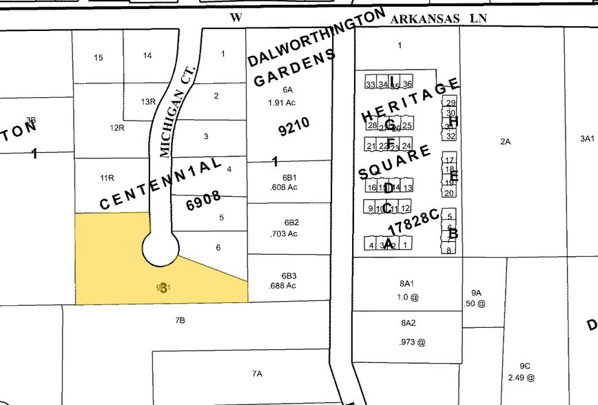 2320 Michigan Ct, Arlington, TX à louer - Plan cadastral - Image 3 de 18