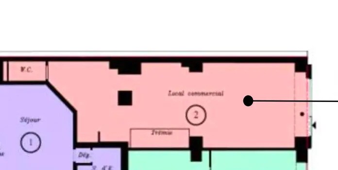 Commerce de détail dans Paris à louer - Plan d’étage - Image 2 de 3