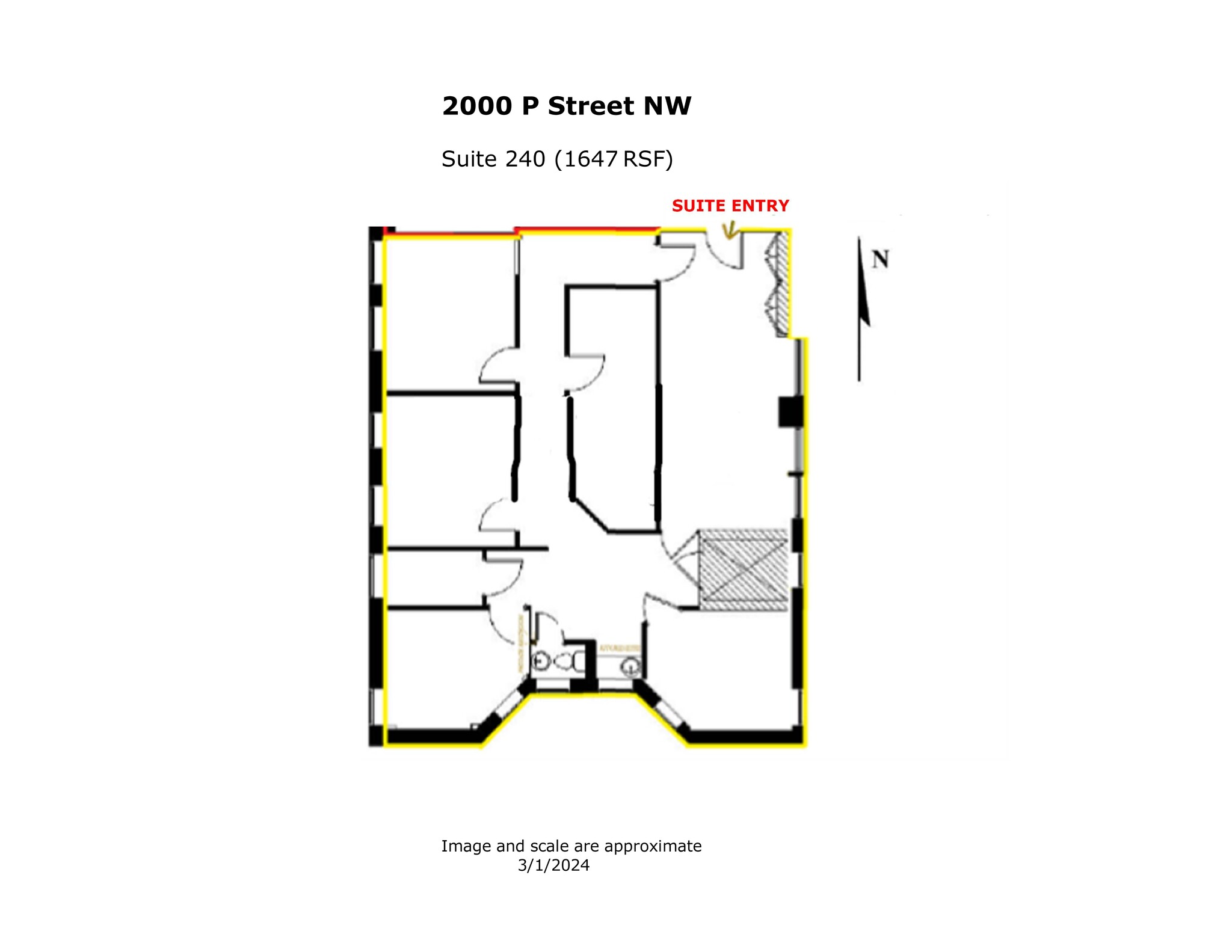 2000 P St NW, Washington, DC à louer Plan de site- Image 1 de 10