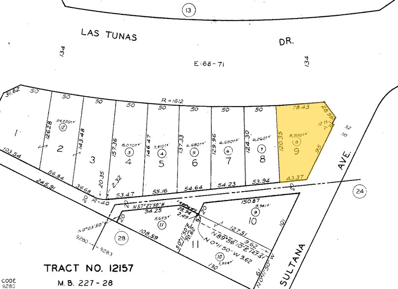 9042-9048 Las Tunas Dr, Temple City, CA à vendre - Plan cadastral - Image 2 de 4