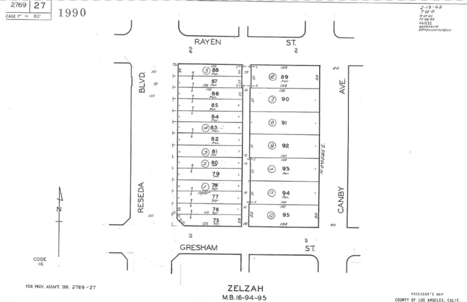 8802 Reseda Blvd, Northridge, CA for lease - Plat Map - Image 3 of 6
