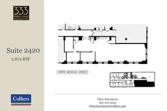 333 N Michigan Ave, Chicago, IL for lease Floor Plan- Image 1 of 1