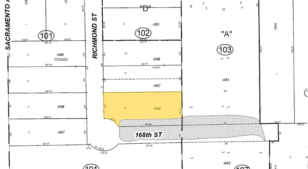 16745 Richmond St, Hazel Crest, IL à vendre - Plan cadastral - Image 2 de 2