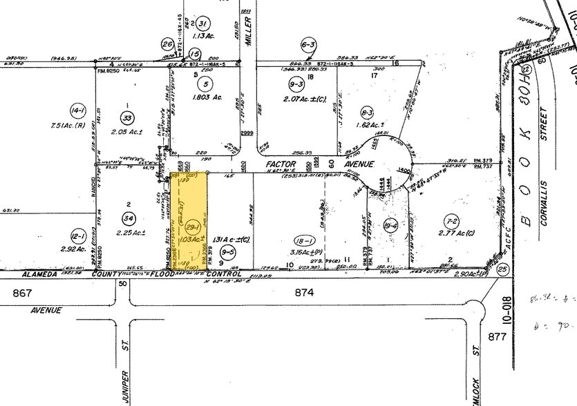 1660 Factor Ave, San Leandro, CA for lease - Plat Map - Image 3 of 3