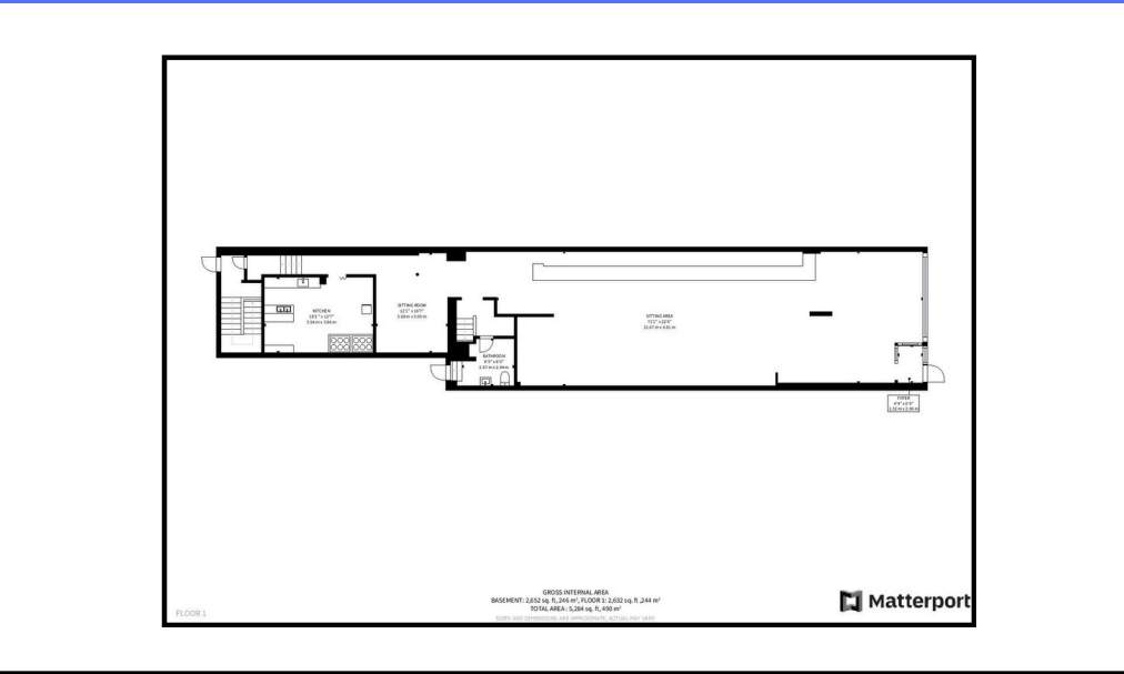 491-499 Church St, Toronto, ON for lease Floor Plan- Image 1 of 2