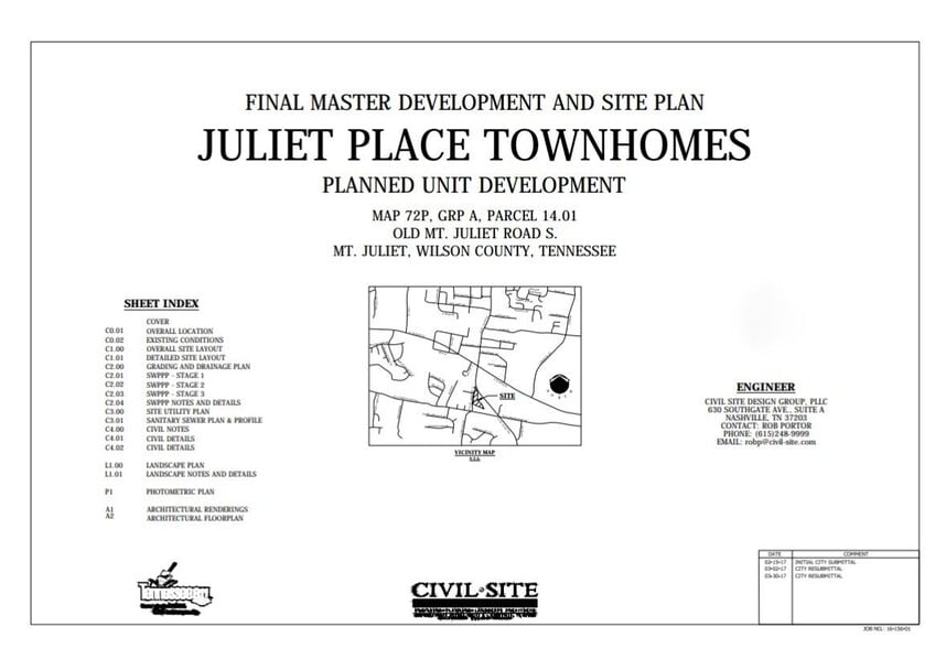 0 N Old Mount Juliet Rd, Mount Juliet, TN for sale - Site Plan - Image 2 of 2
