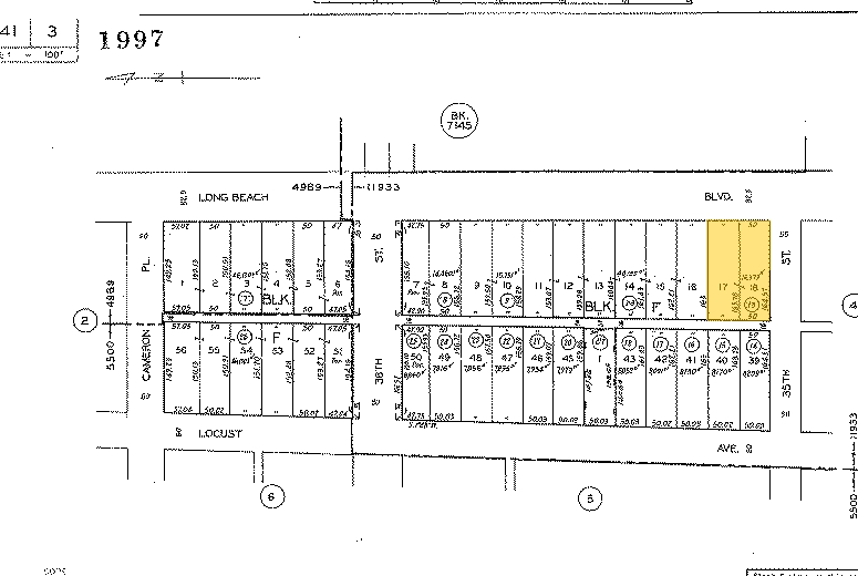 3505 Long Beach Blvd, Long Beach, CA à louer - Plan cadastral - Image 2 de 10