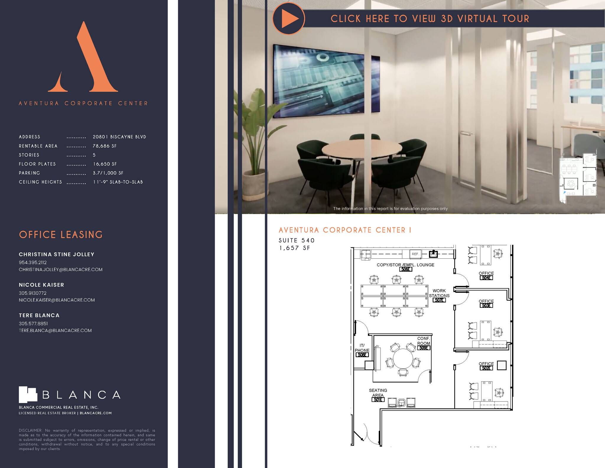 20801-20807 Biscayne Blvd, Aventura, FL à louer Plan d’étage- Image 1 de 1