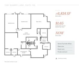 1241 Quarry Ln, Pleasanton, CA à louer Plan d’étage- Image 1 de 1