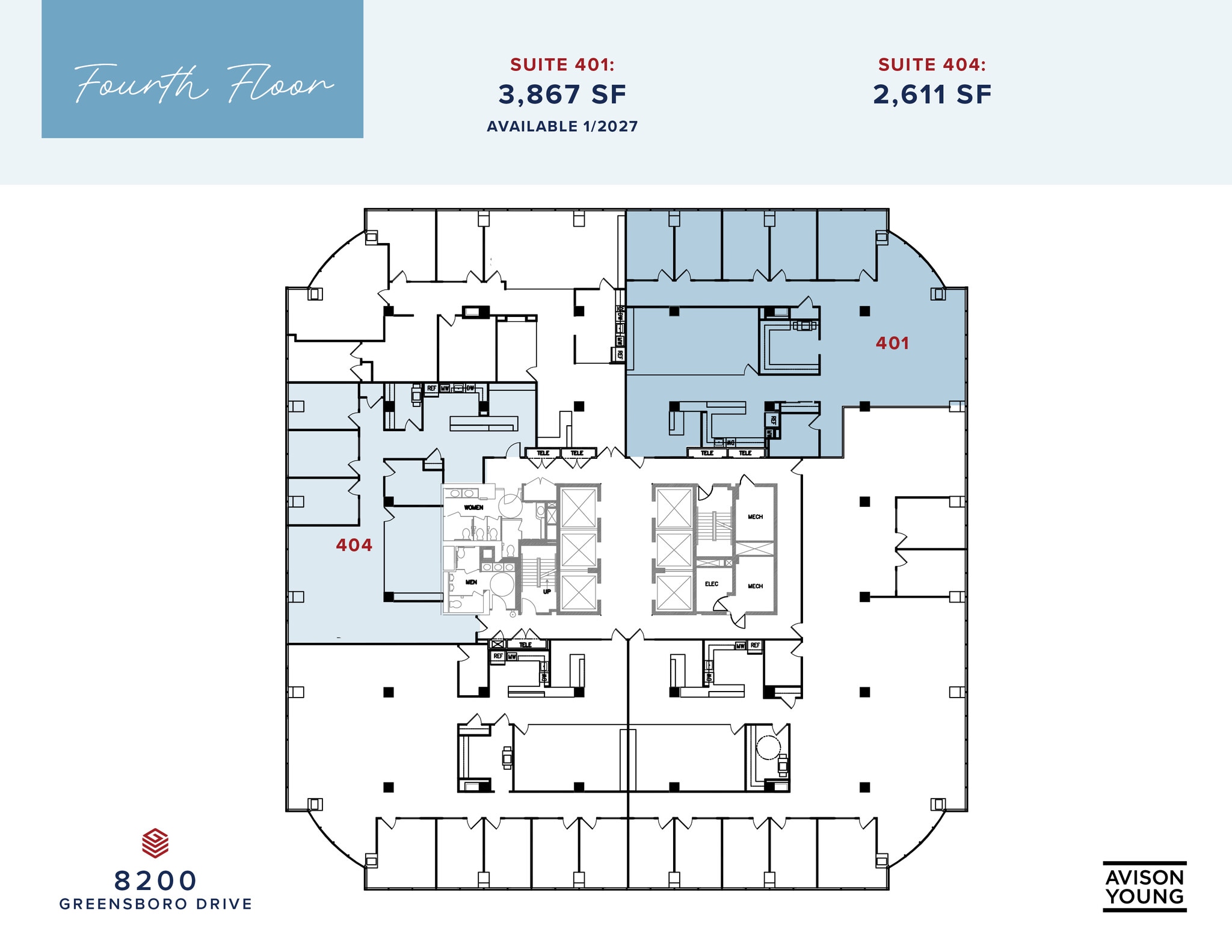 8180-8200 Greensboro Dr, McLean, VA for lease Floor Plan- Image 1 of 1