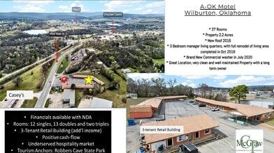 509 W Main St, Wilburton, OK - Aerial map view