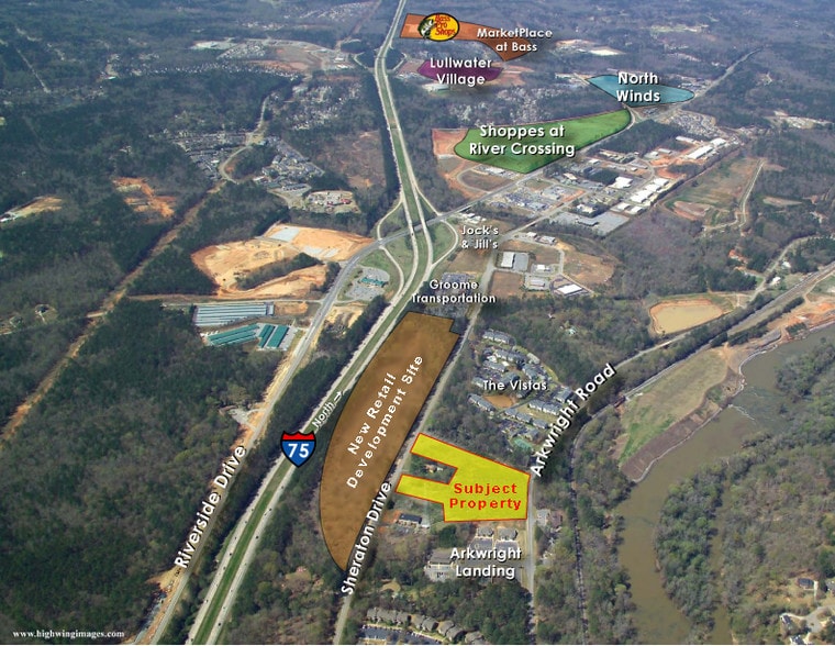 4598 Arkwright rd, Macon, GA for sale - Aerial - Image 3 of 5