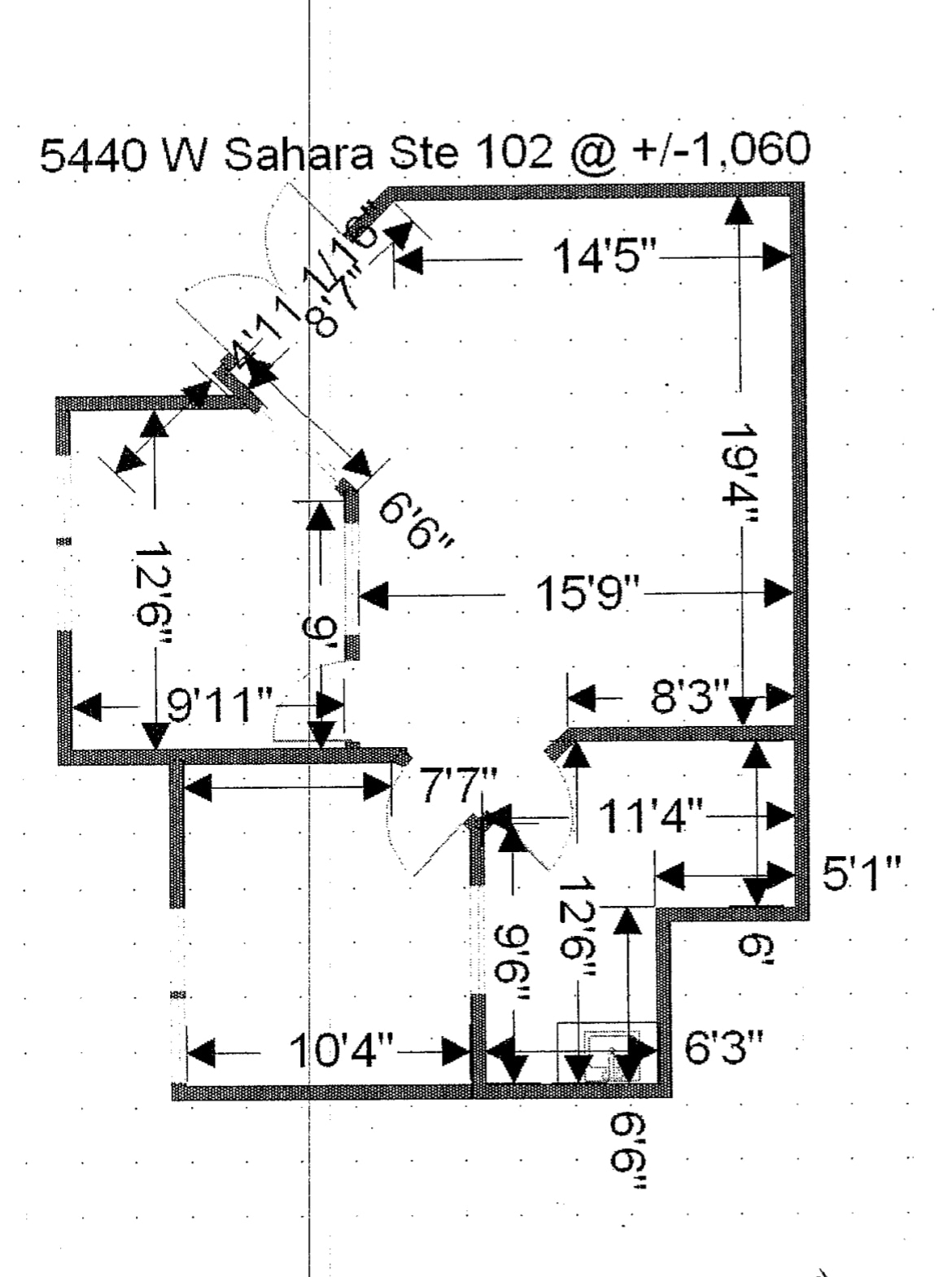 5440 W Sahara Ave, Las Vegas, NV for lease Floor Plan- Image 1 of 1