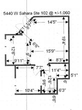 5440 W Sahara Ave, Las Vegas, NV for lease Floor Plan- Image 1 of 1