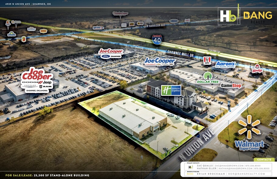 4939 N Union Ave, Shawnee, OK à vendre - Aérien - Image 3 de 5