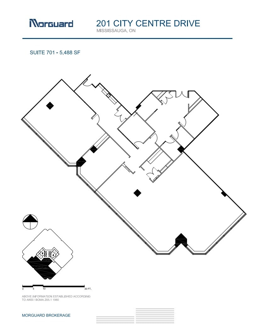201 City Centre Dr, Mississauga, ON for lease Floor Plan- Image 1 of 1